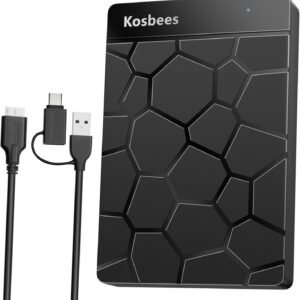 500 GB External Hard Drives,Portable Hard Drive for Windows,Ultra Slim External HDD Store Compatible with PC, MAC,Laptop,PS4, Xbox one, Xbox 360;Plug and Play Ready