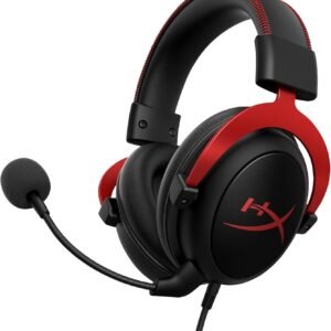 HyperX Cloud II Gaming Headset - 7.1 Surround Sound - Memory Foam Ear Pads - Durable Aluminum Frame - Multi Platform Headset - Works with PC, PS4, PS4 PRO, Xbox One, Xbox One S - Red (KHX-HSCP-RD)